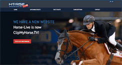 Desktop Screenshot of horse-live.com
