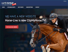 Tablet Screenshot of horse-live.com